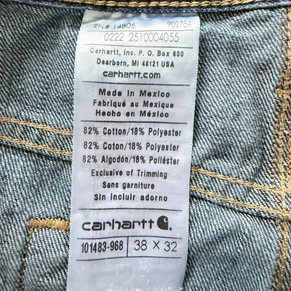 Carhartt Straight Leg Blue Jeans - Picture 4 of 7